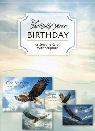 Image of Wings of Strength (NIV, KJV) Birthday, Box of 12