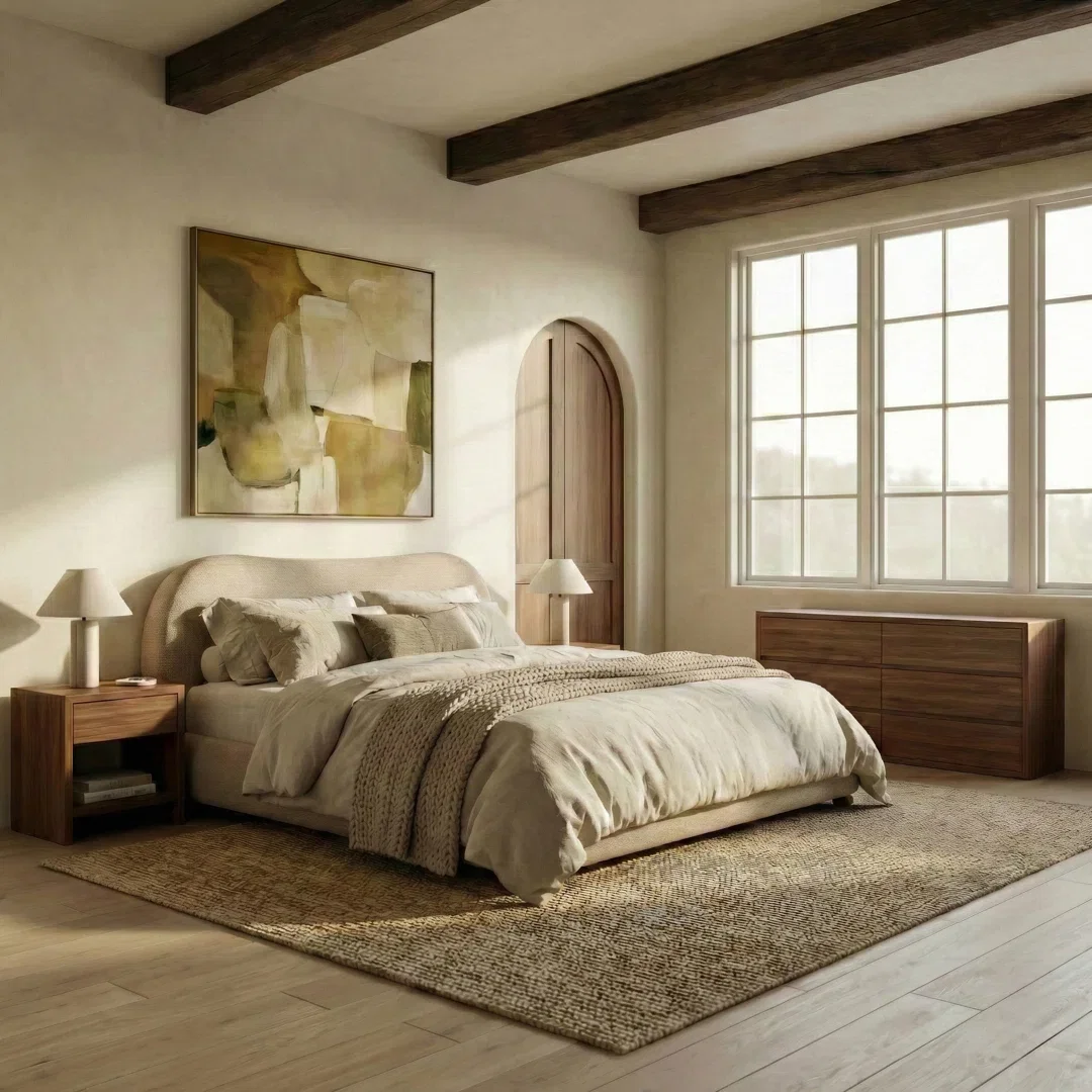 Liza Velvet Upholstered Bed