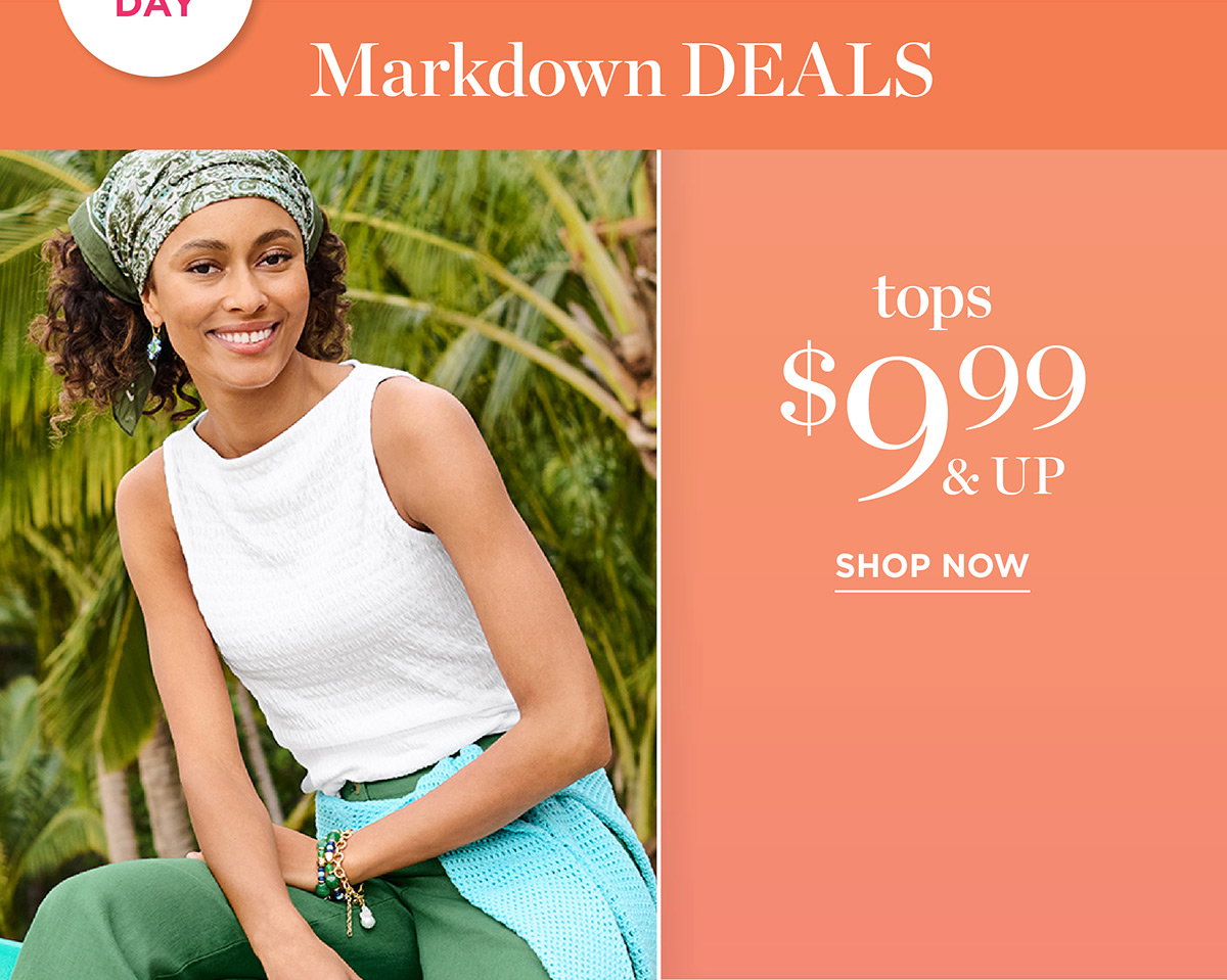 Tops $9.99 & Up | Shop Now