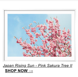 Japan Rising Sun - Pink Sakura Tree II
