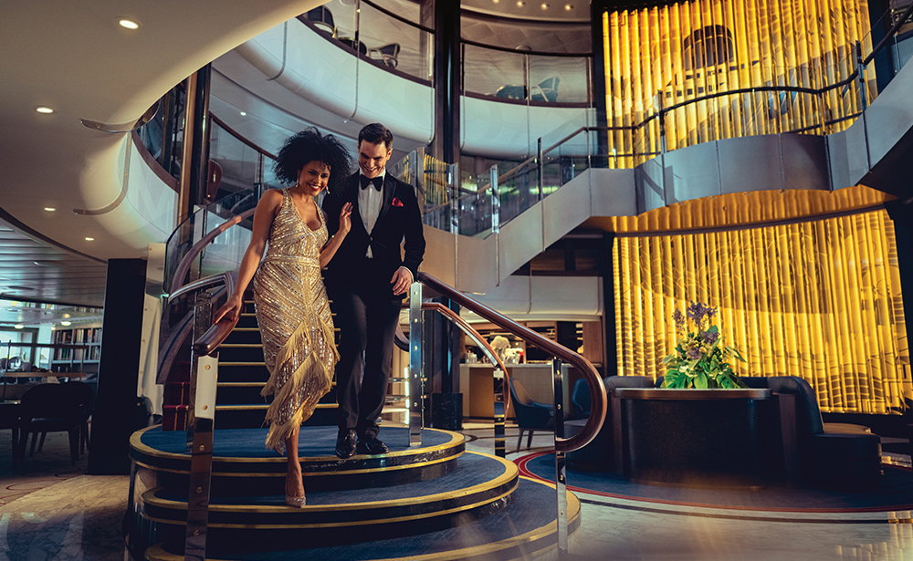 A couple at Grand Lobby