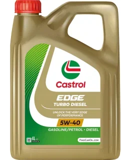 Castrol Edge Titanium Turbo Diesel 5W-40 4 l moottoriöljy