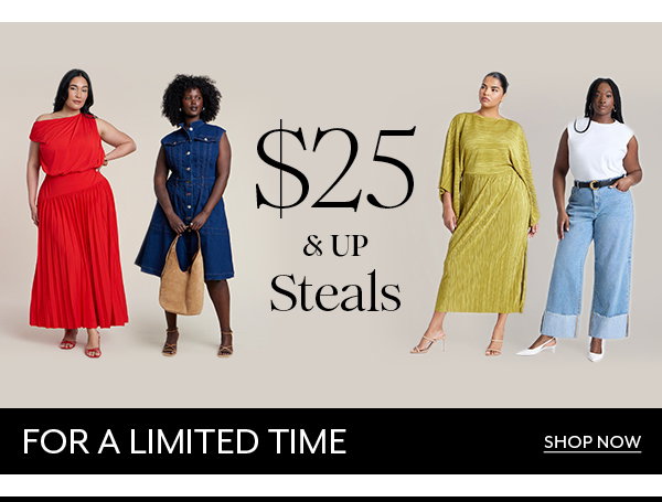 Shop Now - $25 & Up Steals