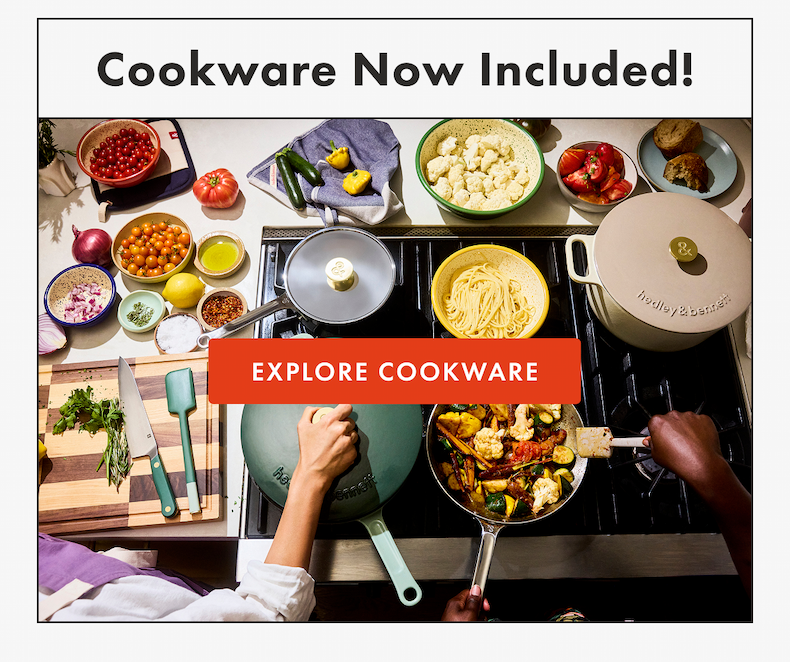 Cookware Now Included!