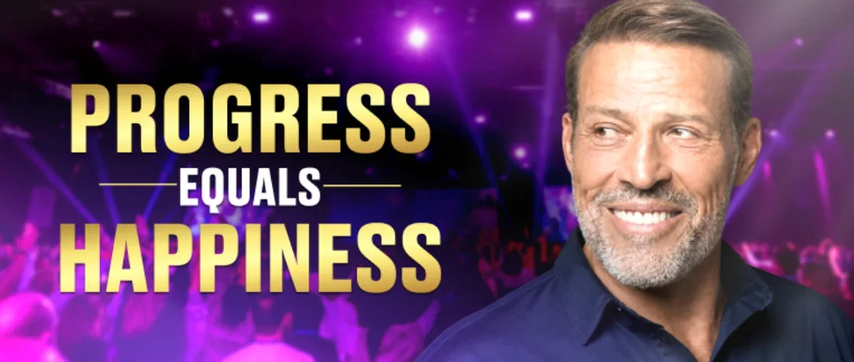 Progress equals happiness