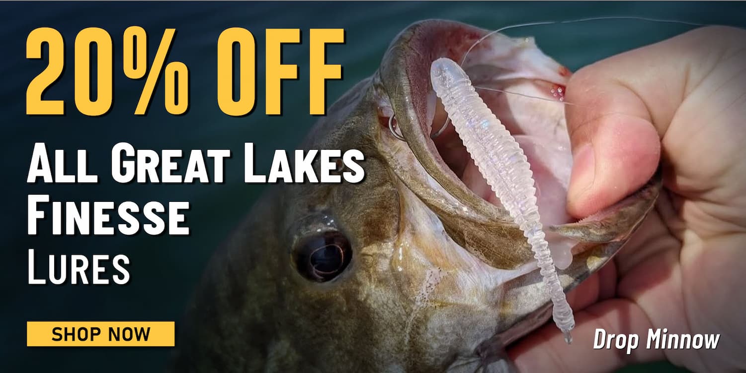 20% Off All Great Lakes FInesses Lures  Drop Minnows Shop Now