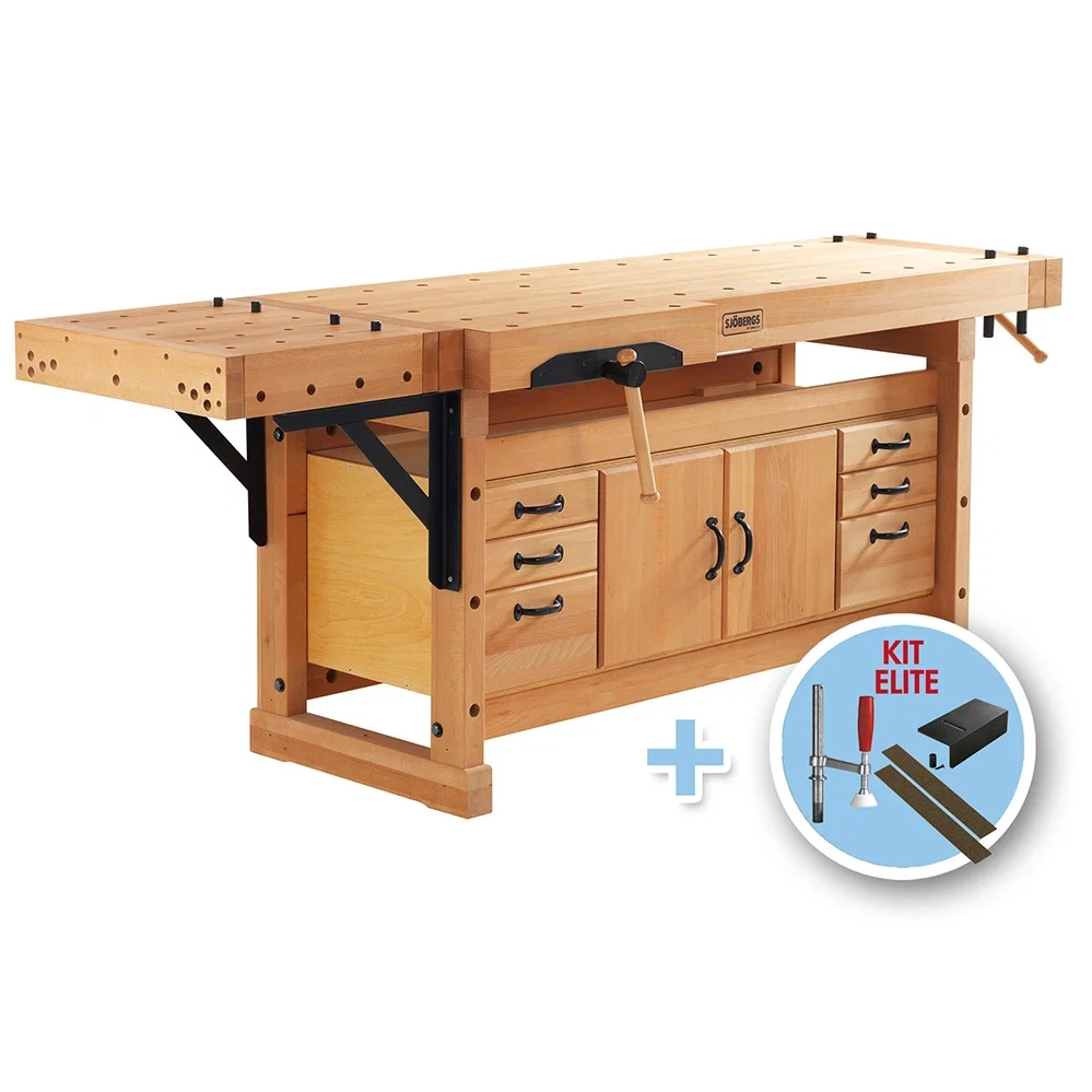 Sjobergs Elite 2500C Workbench with Cabinet SMO4 and Accessory Kit