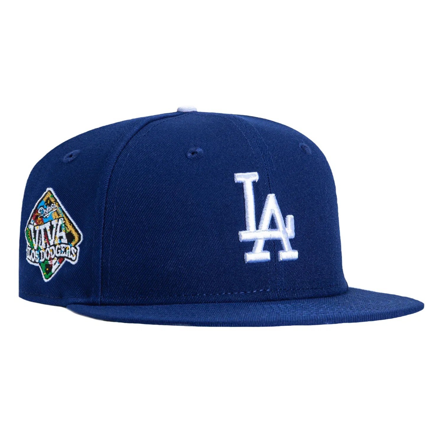 Image of New Era 59Fifty Los Angeles Dodgers Viva Los Dodgers Patch Hat - Royal
