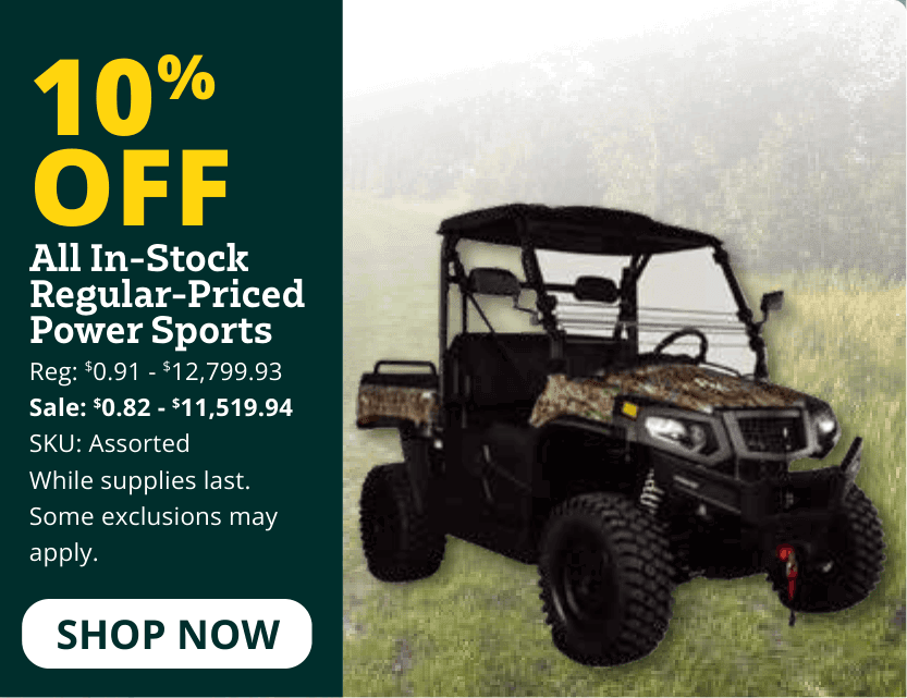 10% off power sports