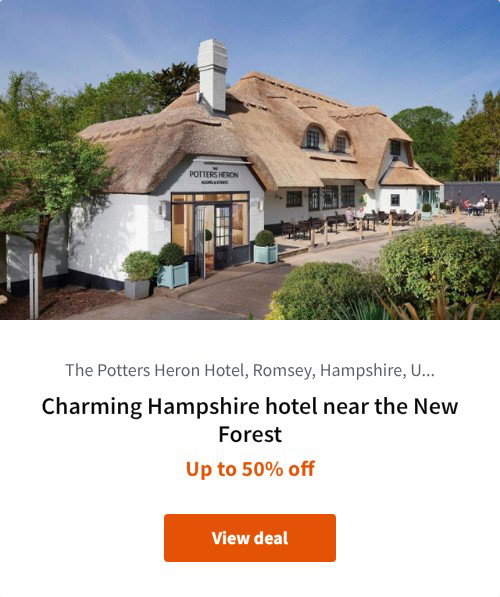Charming Hampshire hotel near the New Forest