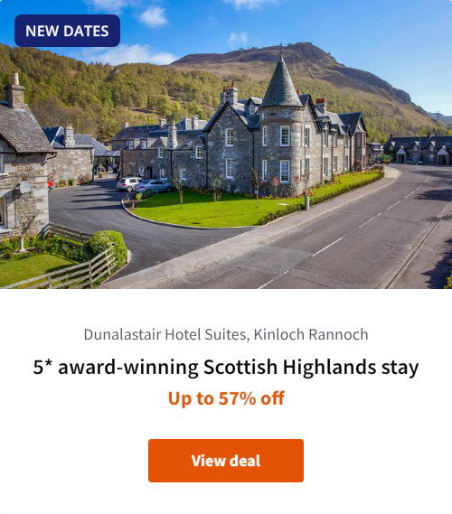 5* award-winning Scottish Highlands stay