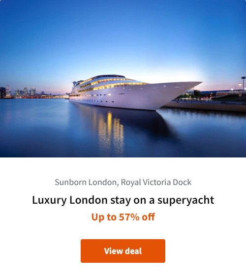 Luxury London stay on a superyacht