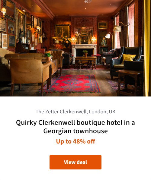 Quirky Clerkenwell boutique hotel in a Georgian townhouse