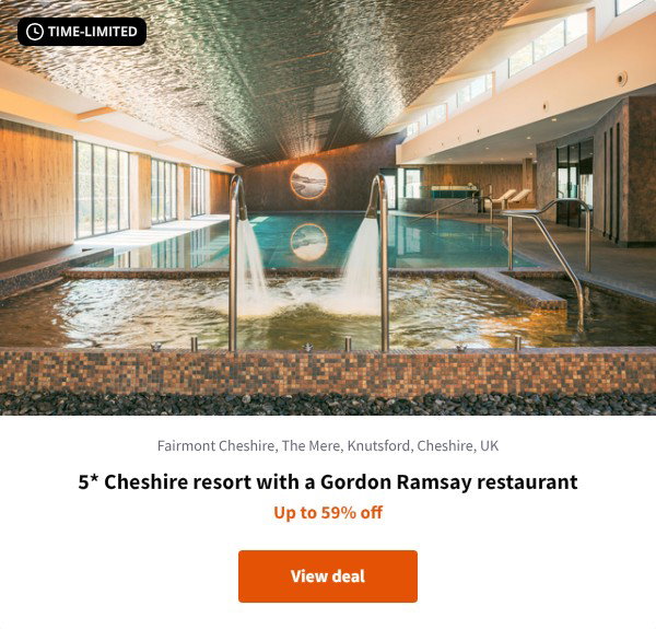 5* Cheshire resort with a Gordon Ramsay restaurant