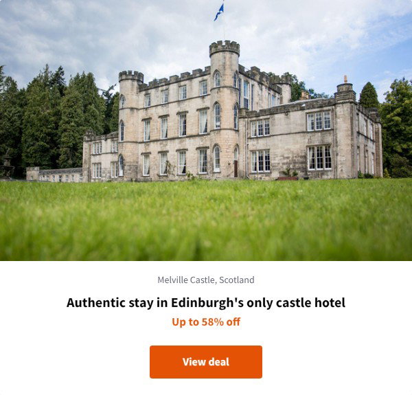 Authentic stay in Edinburgh's only castle hotel