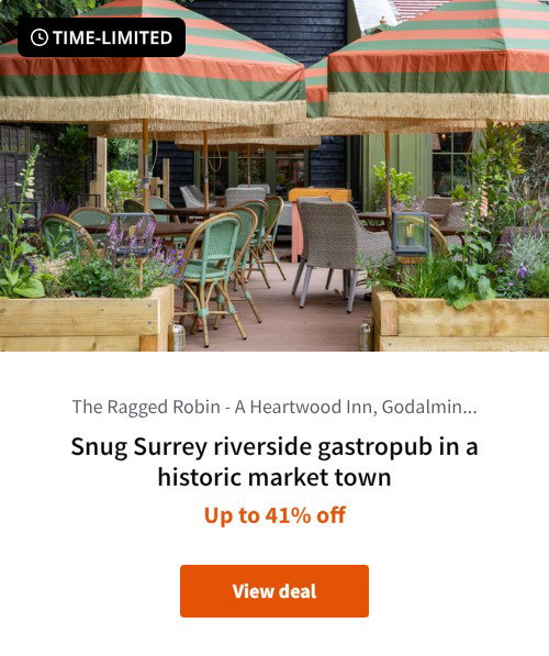 Snug Surrey riverside gastropub in a historic market town