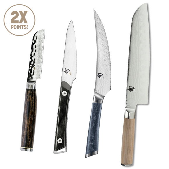Shun Paring and Santoku Kitchen Knives