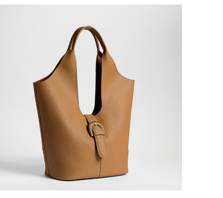 Lucy Buckle Tote | Carmel