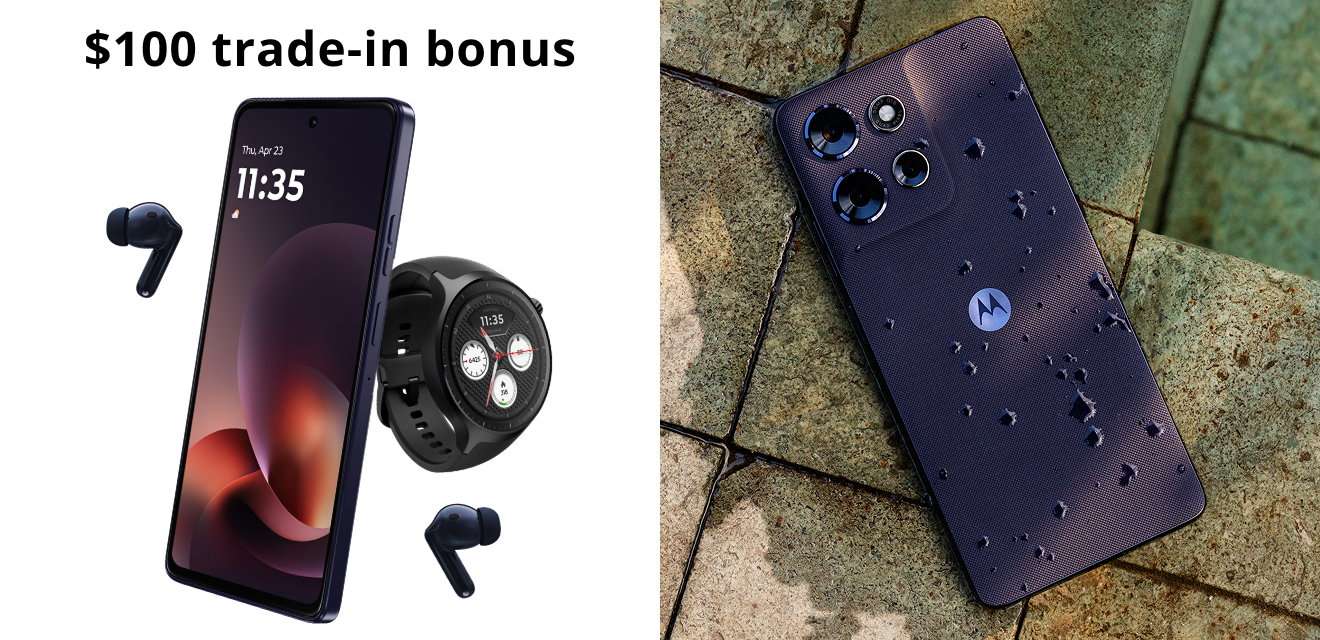 moto g power - 2026 - $100 trade-in bonus - FREE moto buds 2 plus & moto watch ($299.98 value)