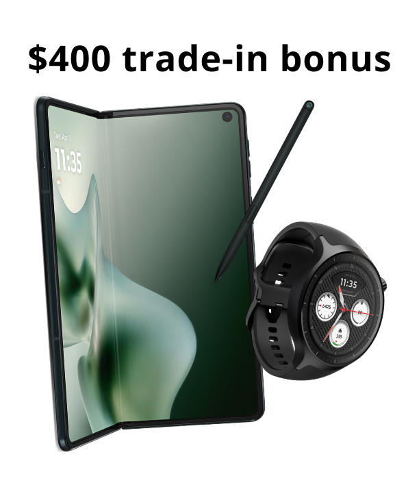 motorola razr fold - $400 trade-in bonus- FREE moto watch & moto pen ultra ($249.98 value)