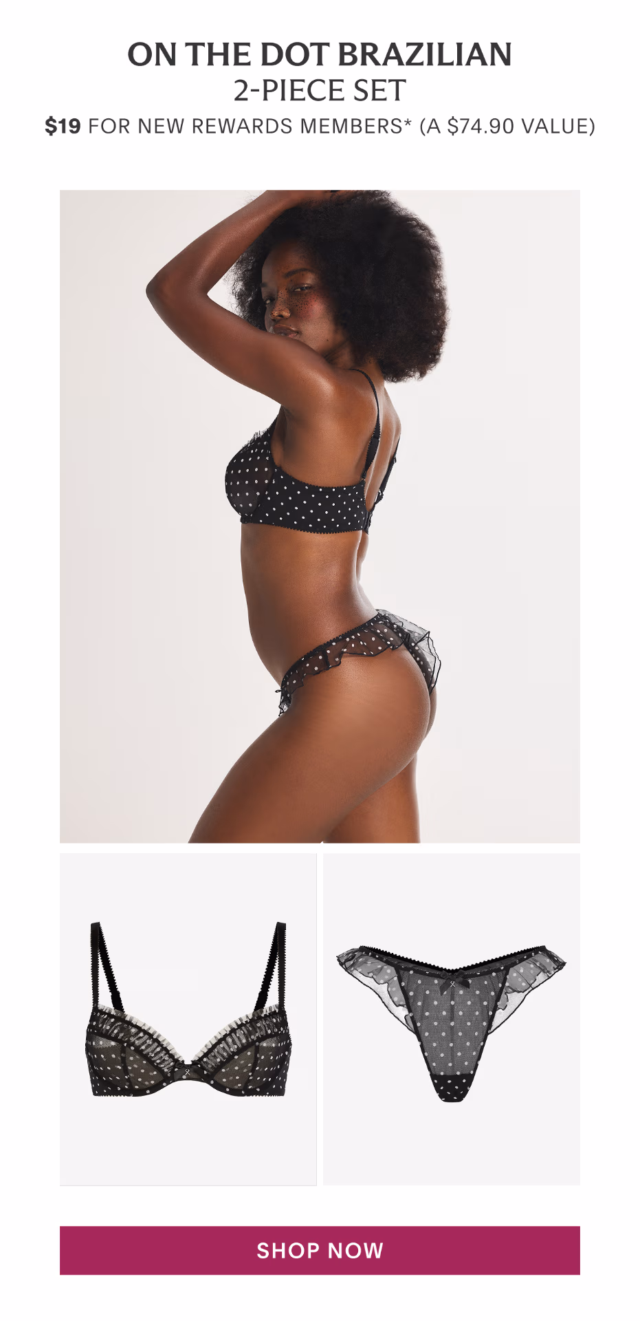 On The Dot Brazilian 2-Piece Set