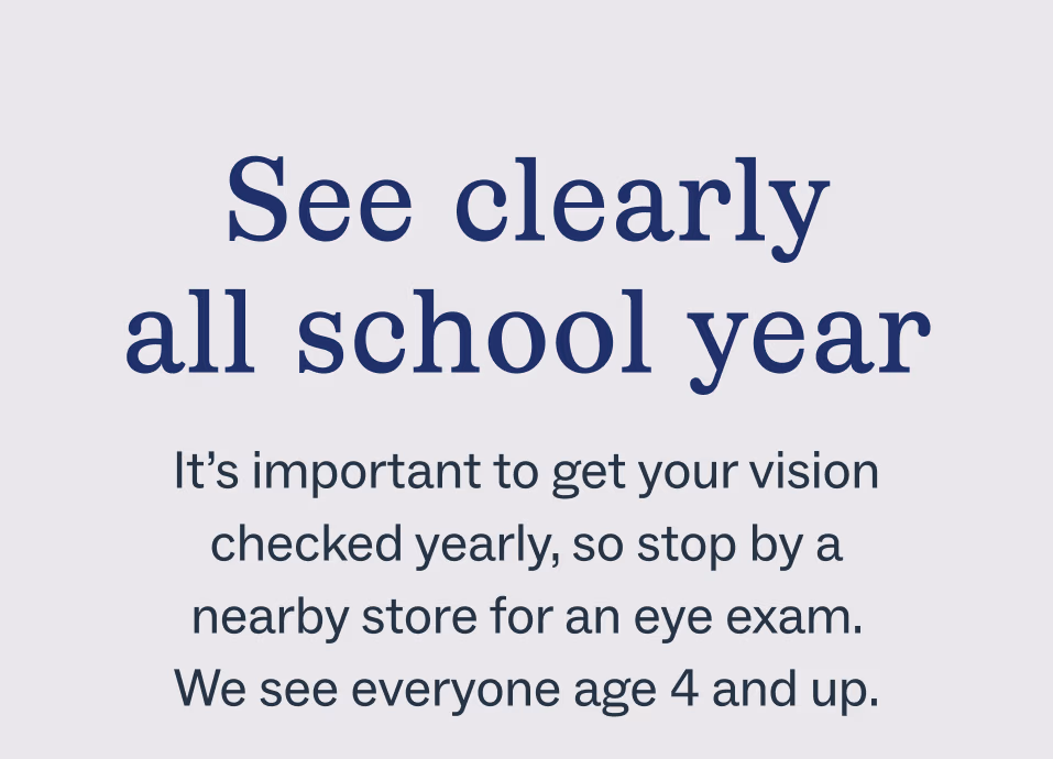See clearly all school year