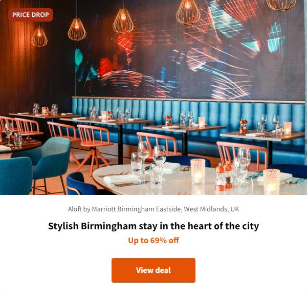 Stylish Birmingham stay in the heart of the city