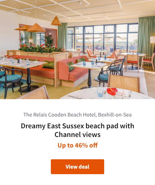 Dreamy East Sussex beach pad with Channel views