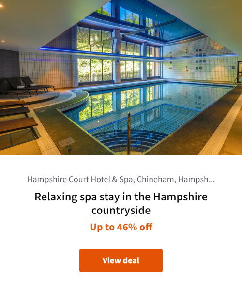 Relaxing spa stay in the Hampshire countryside