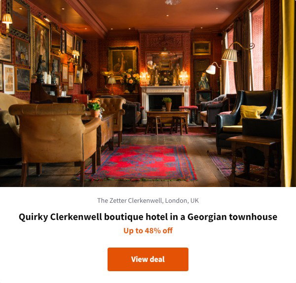Quirky Clerkenwell boutique hotel in a Georgian townhouse