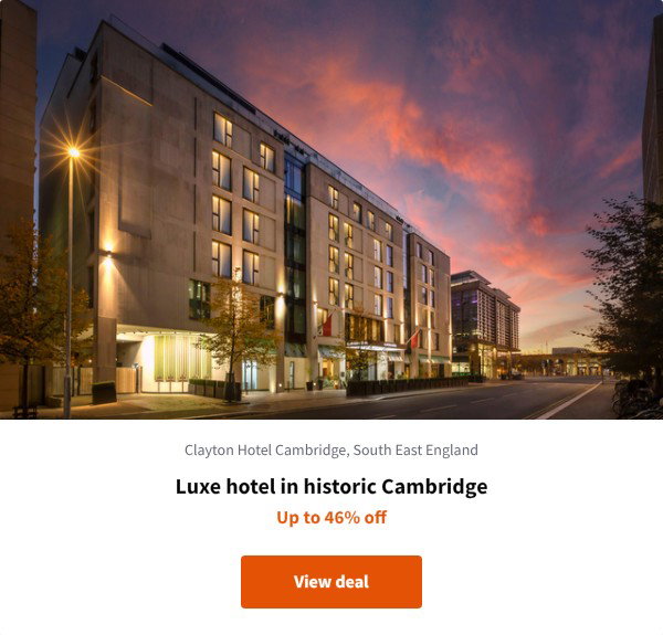 Luxe hotel in historic Cambridge