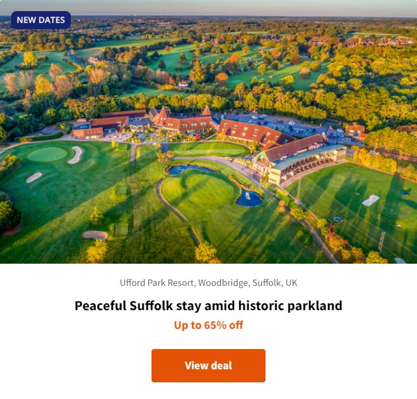 Peaceful Suffolk stay amid historic parkland