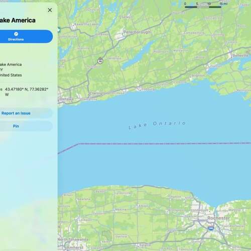 New Apple CEO's First Order of Business? Apple Maps Now Shows 'Lake America'