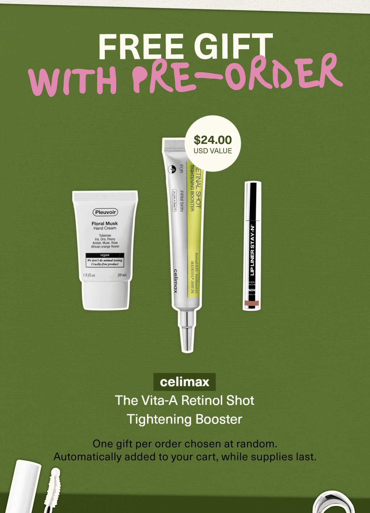 FREE GIFT WITH PRE-ORDER