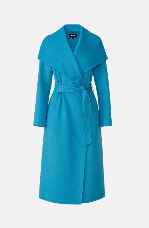 MAI Double-face wool wrap coat