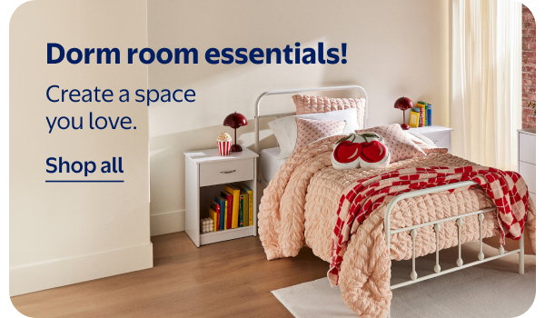 Dorm room essentials! Create a space you love.