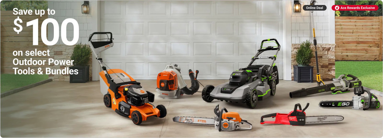 Save up to $100 on select Outdoor Power Tools & Bundles
SHOP NOW