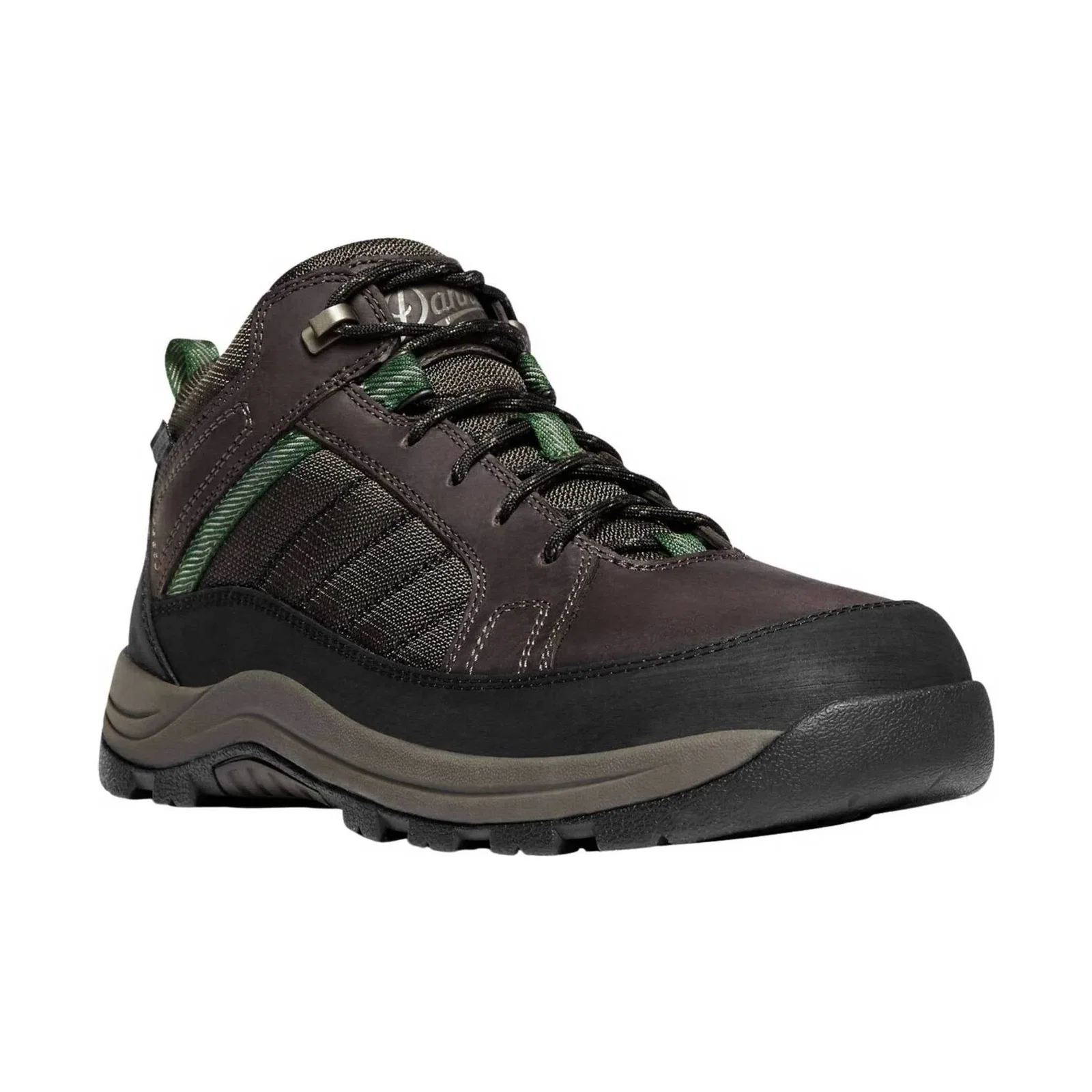 Image of Danner Men's Riverside 4.5 Inch Steel Toe Work Shoe - Brown/Green