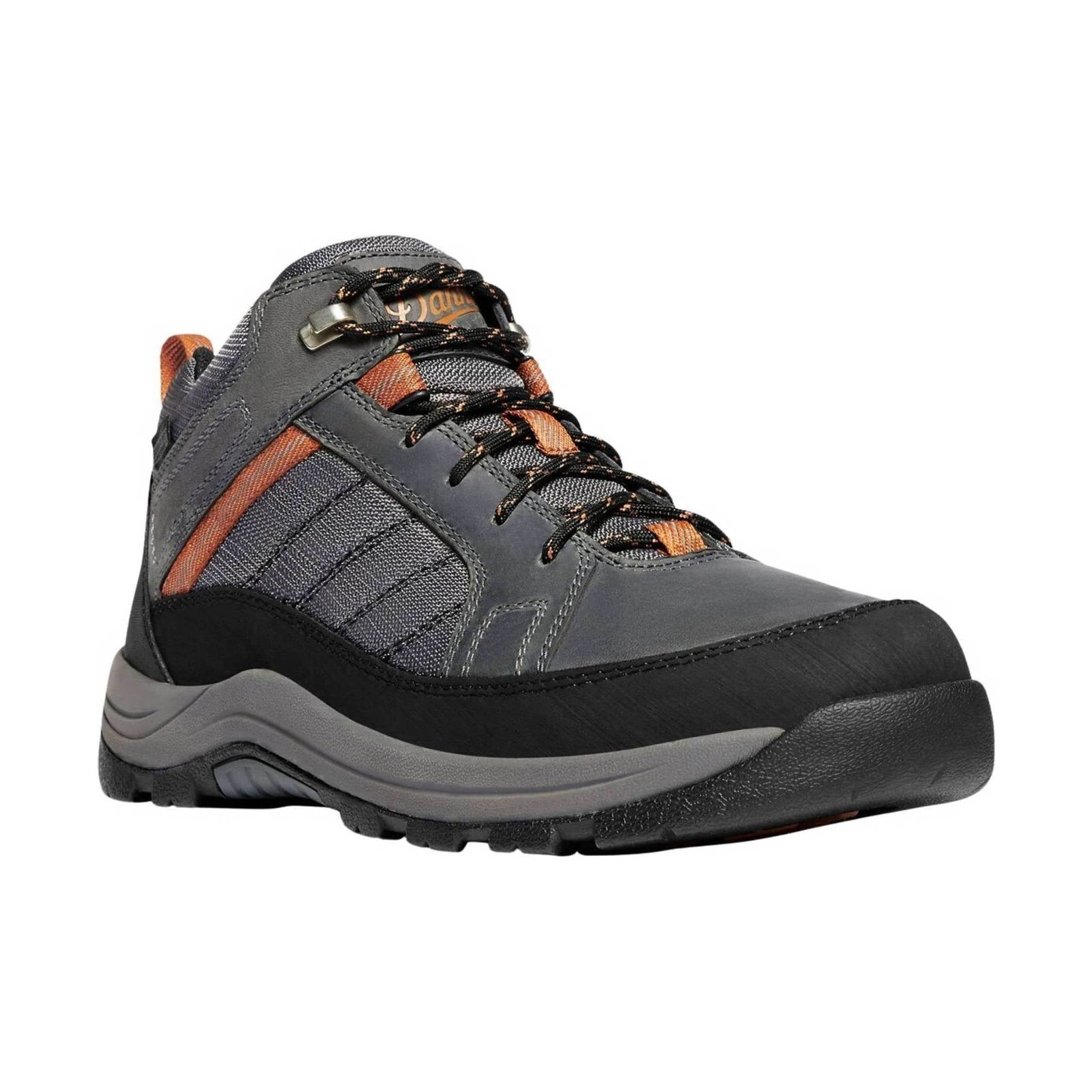 Image of Danner Men's Riverside 4.5 Inch Work Shoe - Gray/Orange