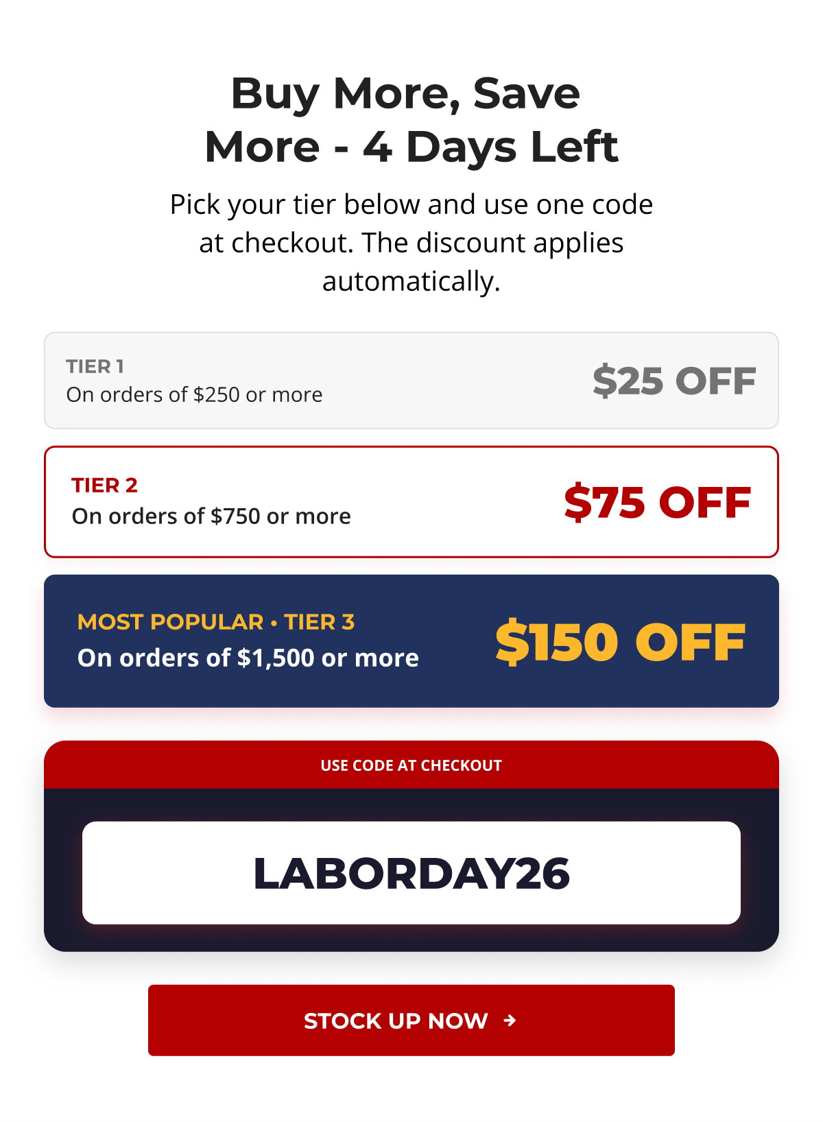  Buy More, Save More