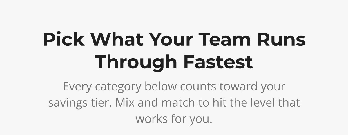 Pick What Your Team Runs Through Fastest