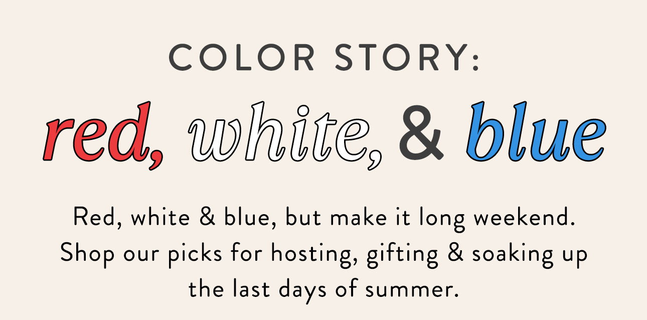 Shop red, white, and blue 