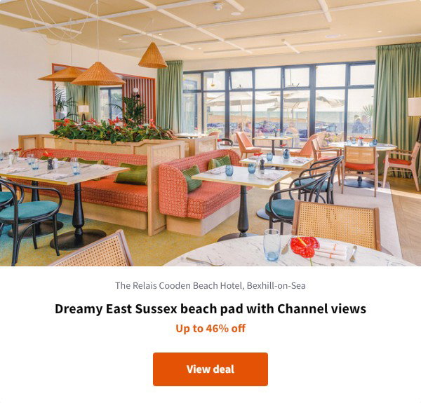 Dreamy East Sussex beach pad with Channel views