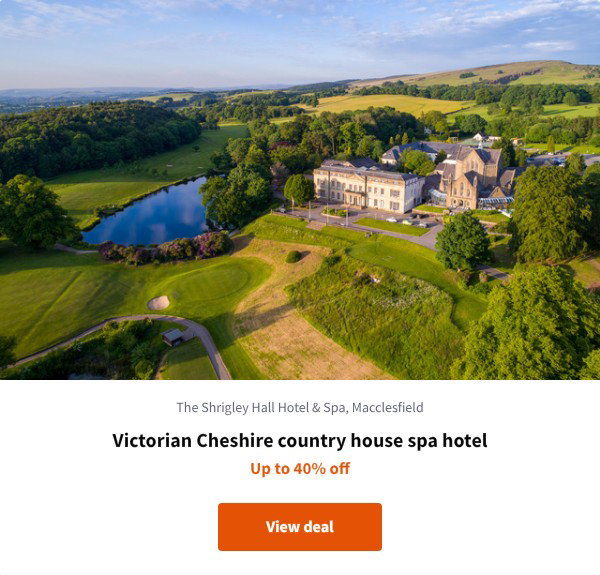 Victorian Cheshire country house spa hotel
