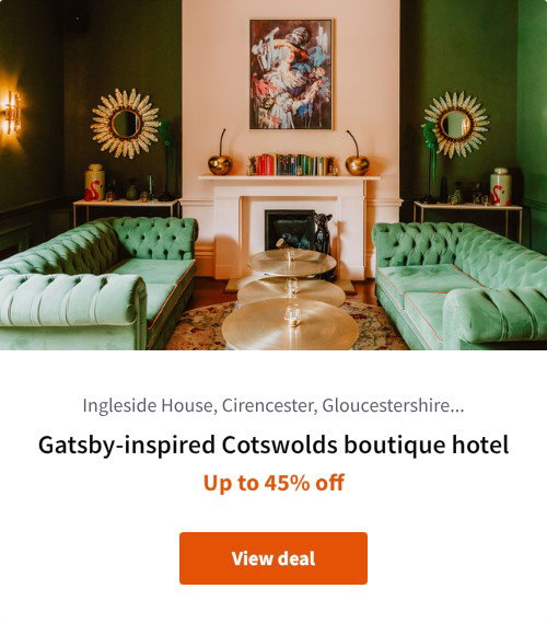 Gatsby-inspired Cotswolds boutique hotel