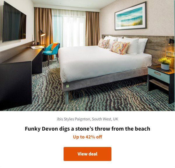 Funky Devon digs a stone%27s throw from the beach