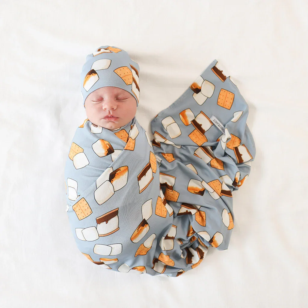 Image of Marshal Swaddle Beanie Set