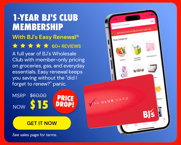 1-Year BJ's Club Membership with BJ's Easy Renewal®