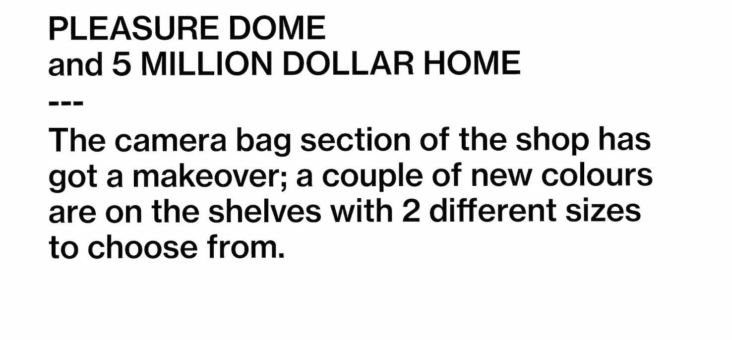 camera bags
