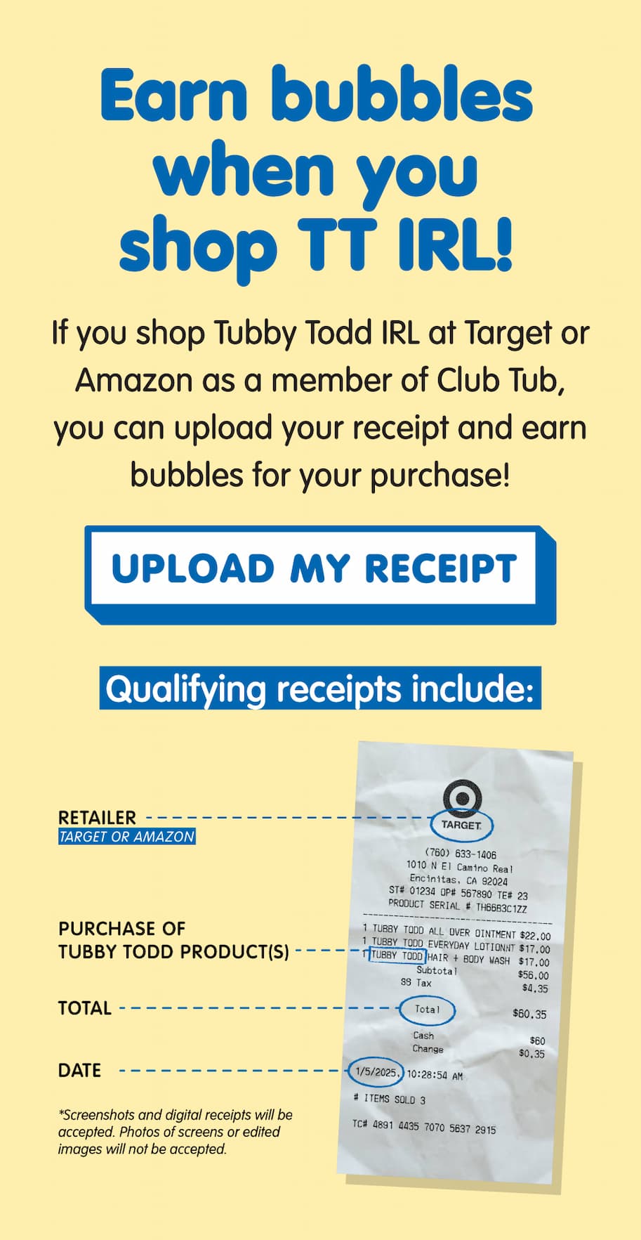 get rewarded for shopping tubby todd at target or amazon